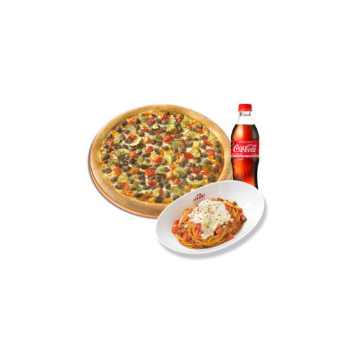 오리지널 더블 치즈버거(L)+파파스 파스타(미트)+코카-콜라500ml