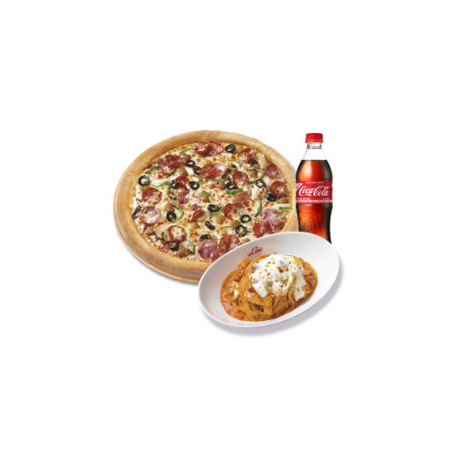 오리지널 수퍼 파파스(L)+파파스 파스타(로제)+코카-콜라500ml