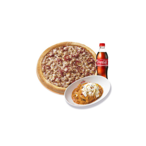 오리지널 스파이시 이탈리안(L)+파파스 파스타(로제)+코카-콜라500ml