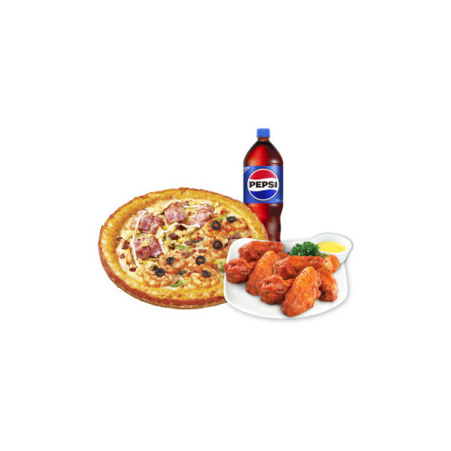 하프앤하프M+핫윙8+콜라1.25L
