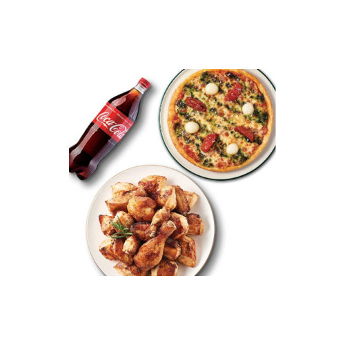오리지널+바질토마토피자(8인치)+콜라1.25L