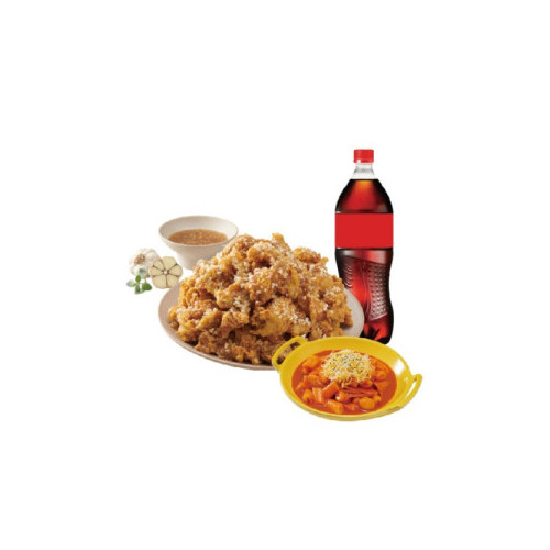 (레귤러/순살)알싸한마늘치킨+떡볶이+콜라1.25L